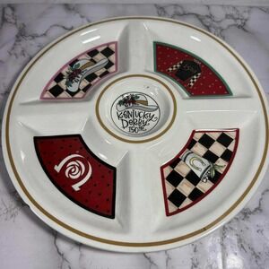 Kentucky Derby Divided Serving Platter Dish 150th Anniversary - Magnolia Lane